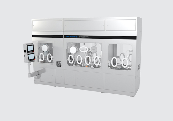 foto Romaco en interpack 2023. Sostenible: del polvo al palé